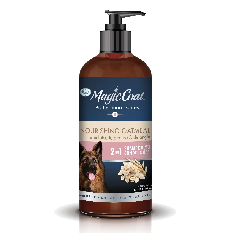 4 PAWS Magic Coat Professional Series Nourishing Oatmeal 2 in 1 Dog Shampoo & Conditioner