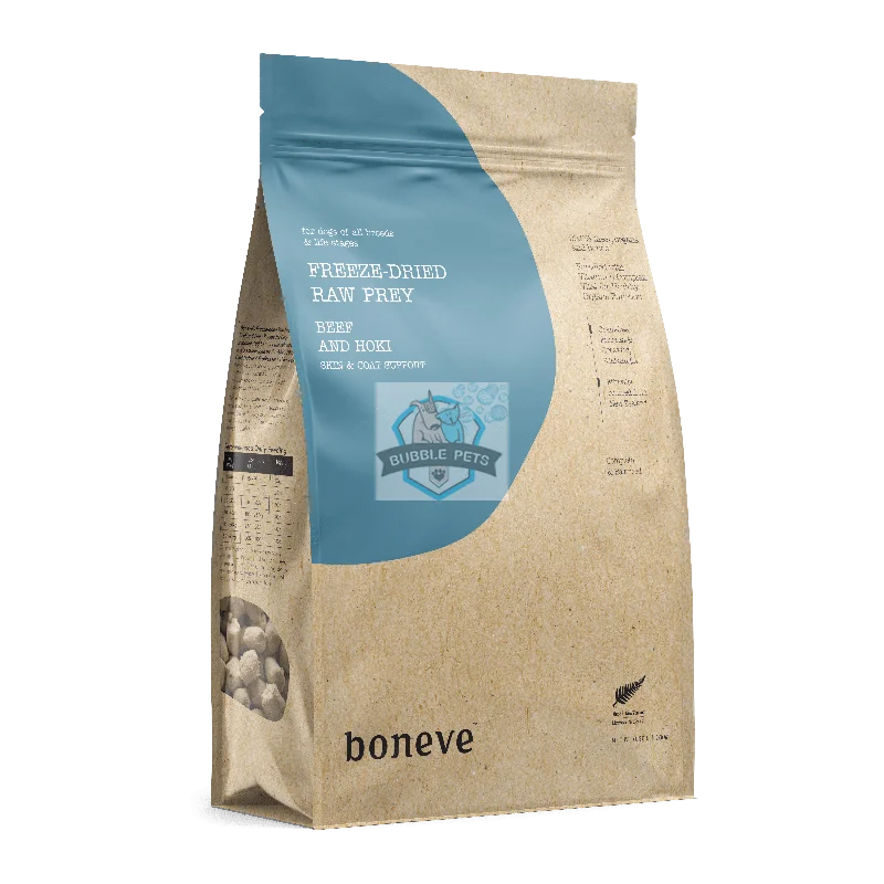 Boneve Freeze-dried Raw Prey Beef & Hoki Dog Food