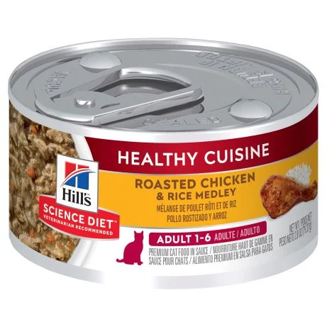 Hill's Science Diet Feline Adult Healthy Cuisine Chicken & Rice Medley 79g