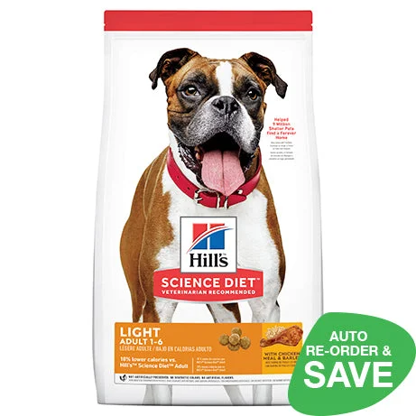 Hill's Science Diet Adult Light Dry Dog Food 12kg