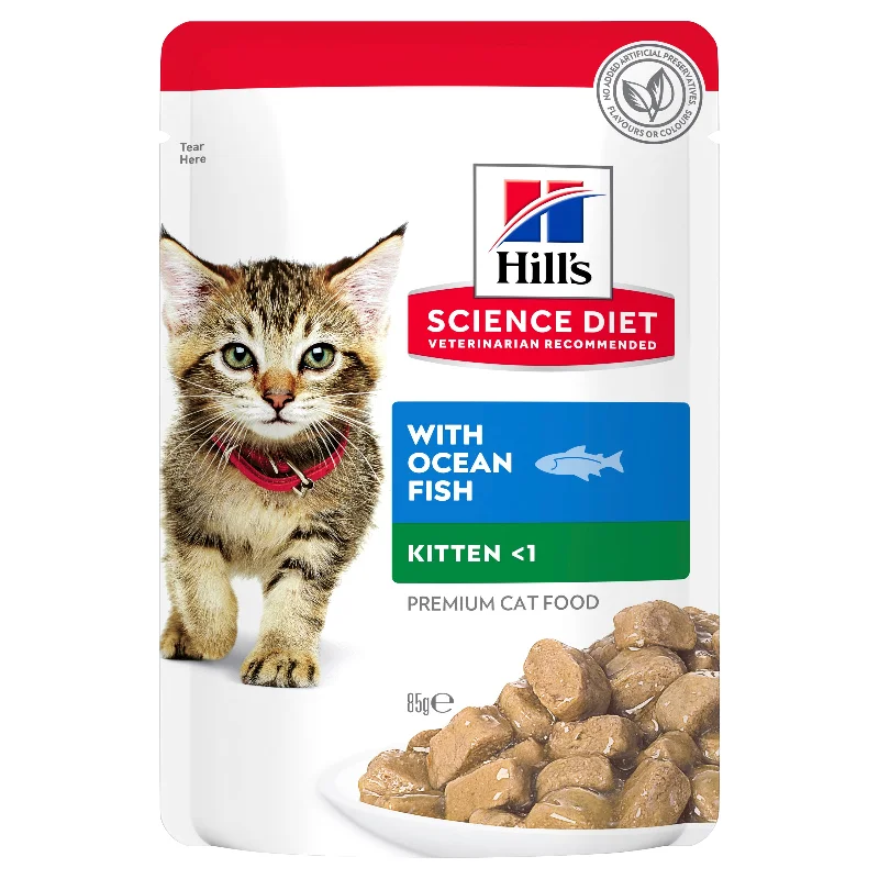 Hill's Science Diet Kitten Ocean Fish Pouches 12 x 85g sachets