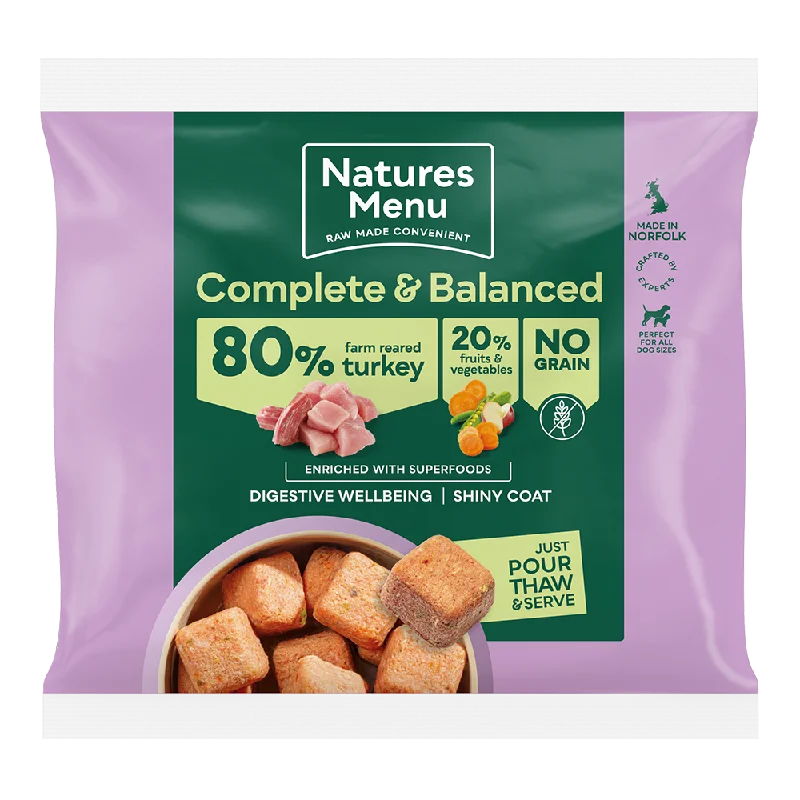 Natures Menu (Country Hunter) 80/20 Nuggets Farm Reared Turkey 1kg