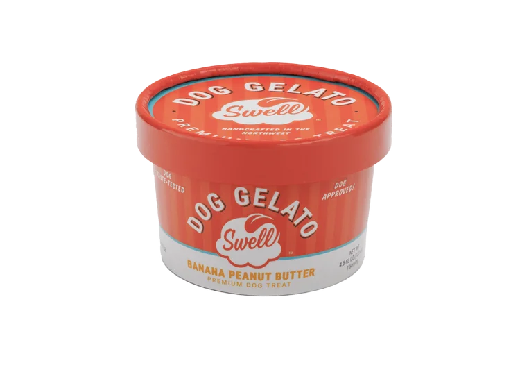 Swell Banana Peanut Butter Frozen Gelato Dog Treat (4.5 oz)