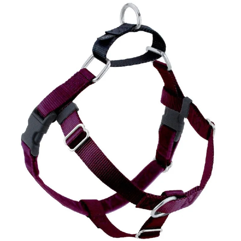 2 Hounds Design Freedom No-Pull Dog Harness & Leash - Burgundy/Black