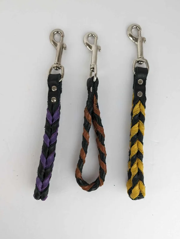 Braided Soft Leather Traffic Handles