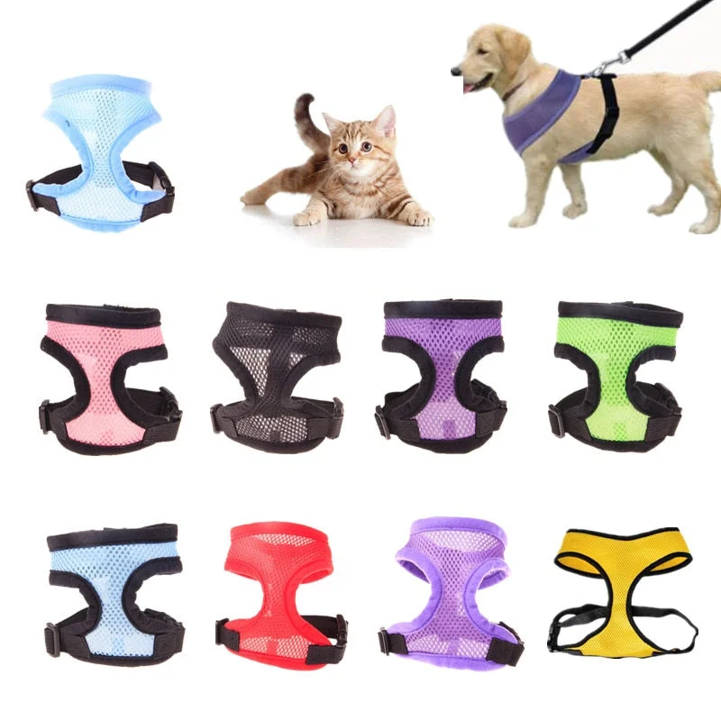 BREATHABLE SMALL DOG PET HARNESS AND LEASH