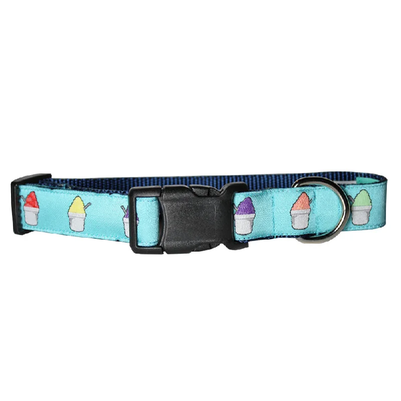 Caribbean Blue Snoball Dog Collar