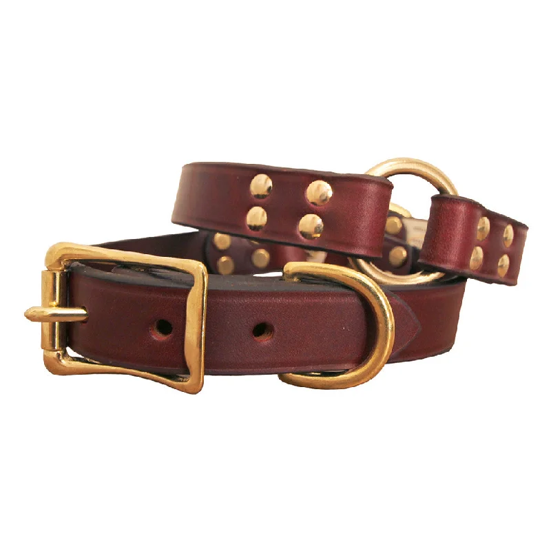 Auburn Center "O" Ring Hunting Collar - Leather