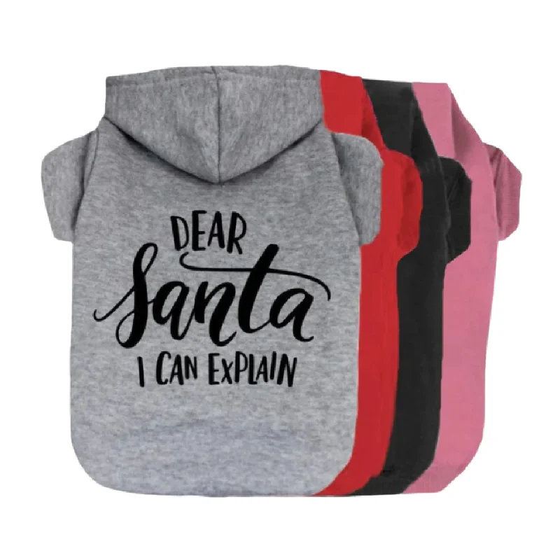 Dear Santa I Can Explain Pet Hoodie