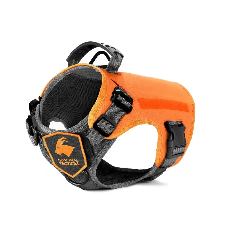 SSGLex™ Harness | Orange Dog Harness | Harness + Detachable Hi-Visibility Cape