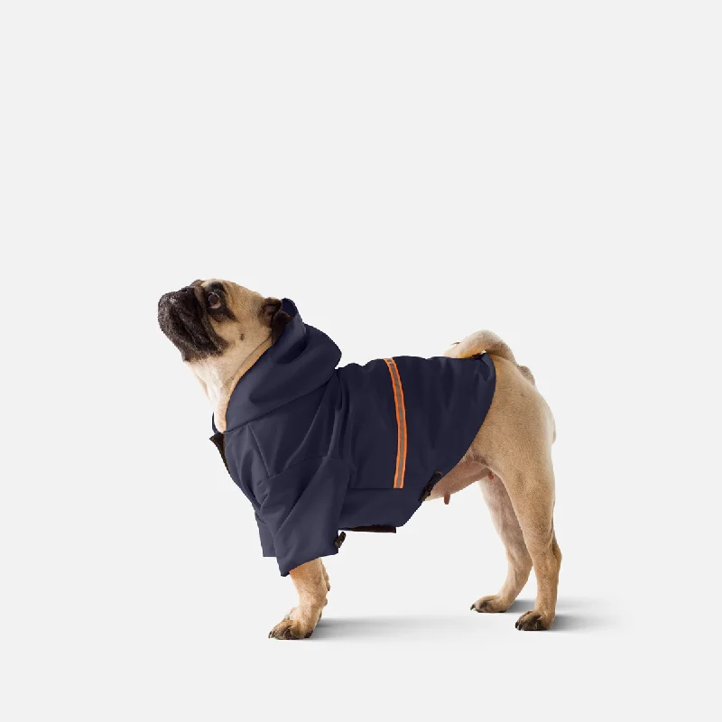 Raincoat for Dogs Moss Blue Pugs & French Bulldogs