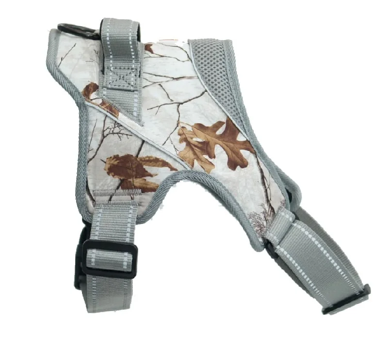 Doggy Tales Patented Realtree Hart Harness, Snow