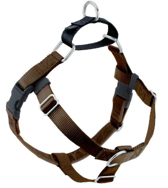 Freedom No-Pull Harness & Leash (Brown/Black) For Dogs