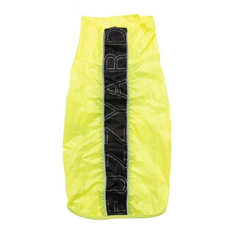 10% OFF: FuzzYard Osaka Dog Raincoat (Fluro Yellow)