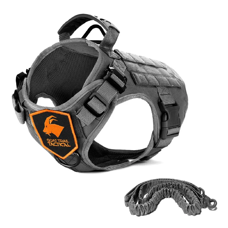 No Pull Tactical Dog Harness + Leash Bundle