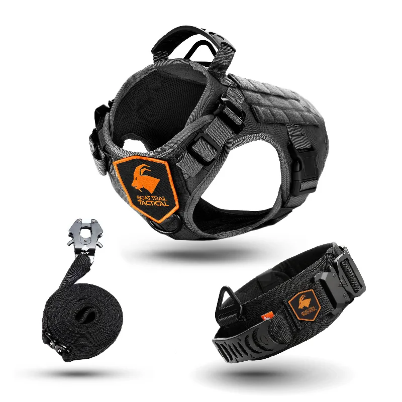 Tactical K9 Badass Bundle | Harness + Collar + Leash