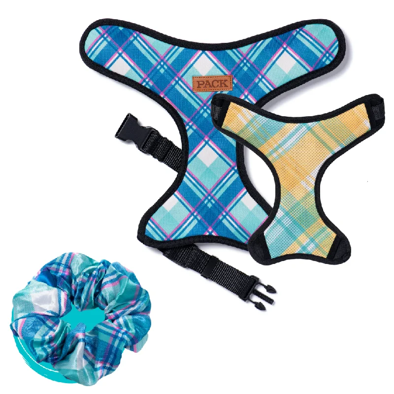 Nantucket Satin Scrunchie + Reversible Harness