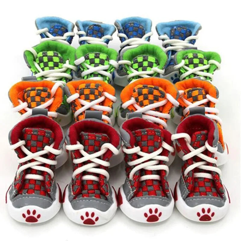 Football Style Puppy Boots for Small Dogs