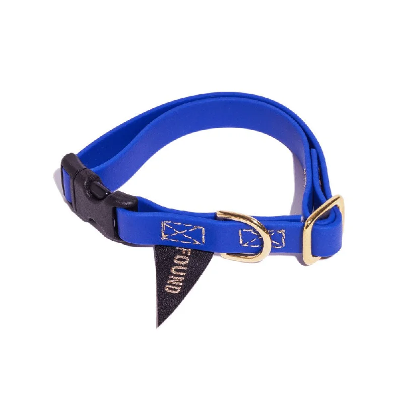 New! Water Resistant Cat & Dog Collar, Bright Blue