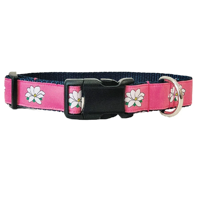 Panama Pink Magnolia Dog Collar