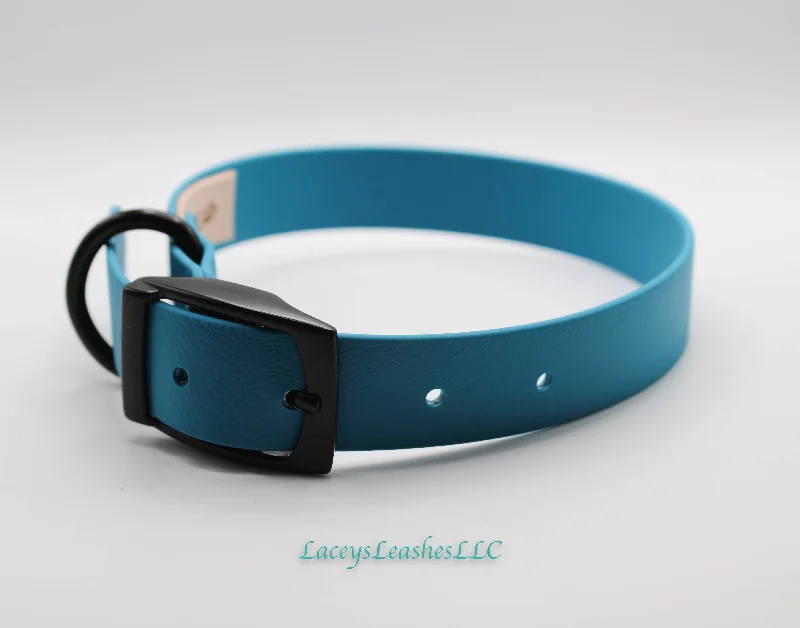 Pre Made Deep Blue Medium Dog Collar