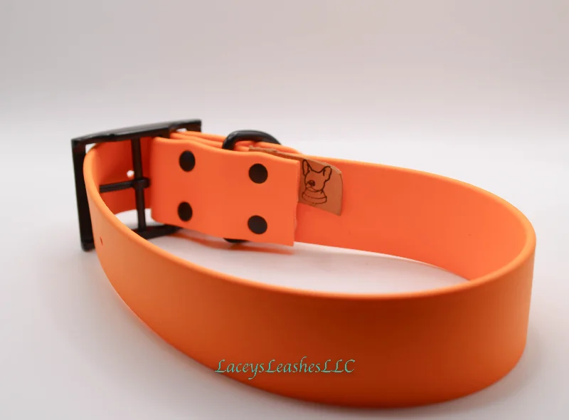 Pre Made Large Dog Collar- Creamsicle Orange