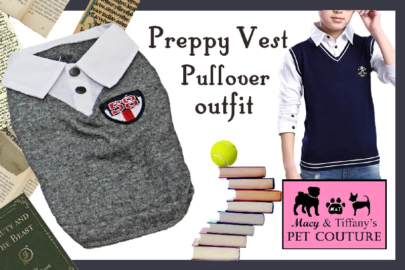 Preppy Pet Vest Pullover