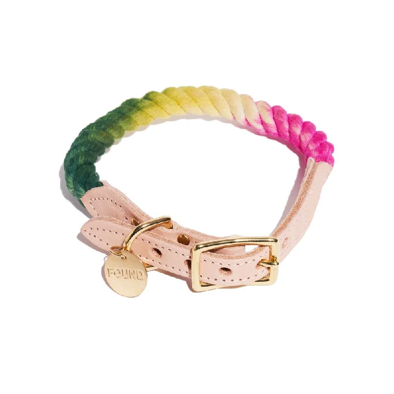 Radish Ombre Cotton Rope Cat & Dog Collar