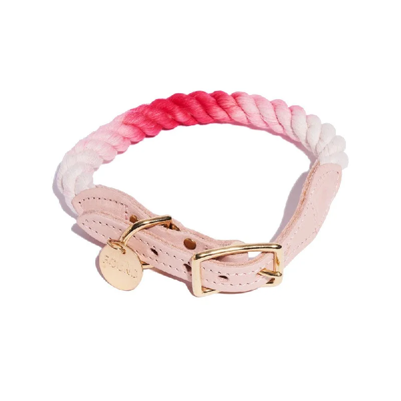 Scarlet Ombre Cotton Rope Cat & Dog Collar