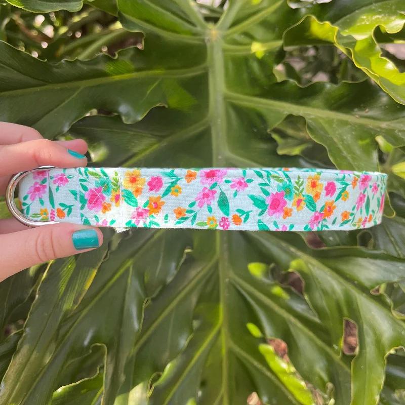 Watercolor Blooms Dog Collar