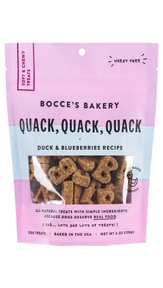 Bocce's Bakery Soft & Chewy Treats: Quack, Quack, Quack