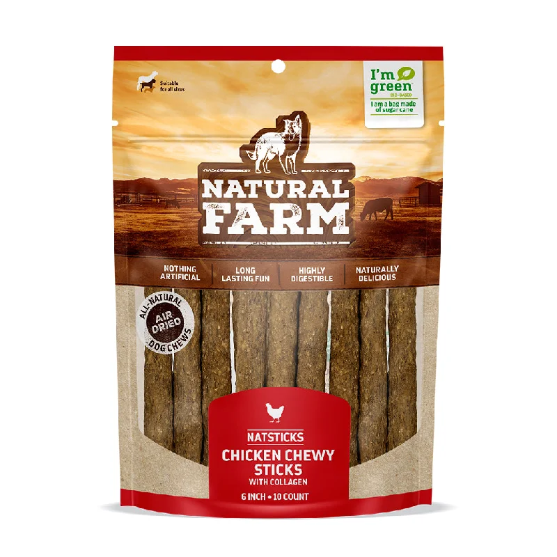 Natsticks Chicken Chewy Sticks - 6 Inch