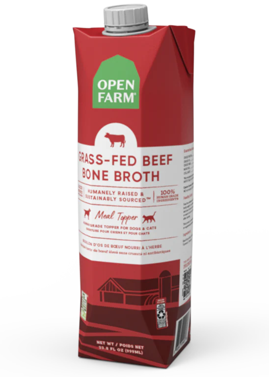 Open Farm Grass-Fed Beef Bone Broth for Dogs & Cats