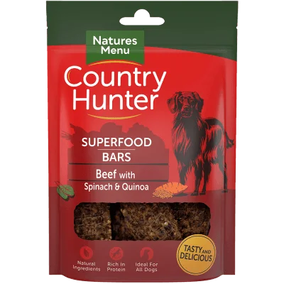 Country Hunter Superfood Bars Beef with Spinach and Quinoa