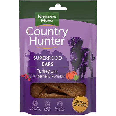 Country Hunter Superfood Bars Turkey with Cranberry and Pumpkin