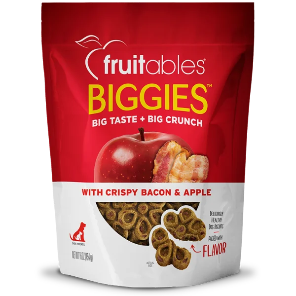 Fruitables Dog Biggies Crispy Bacon & Apple 454 g