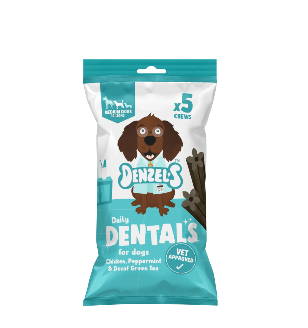 Natural Daily Dentals Chicken Peppermint & Decaf Green Tea - Plastic Free