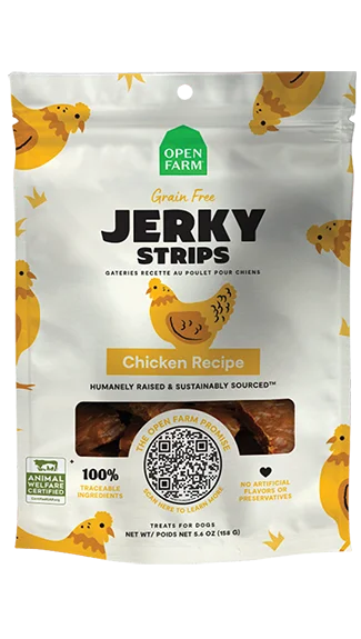 Open Farm Jerky Strips: Chicken Recipe