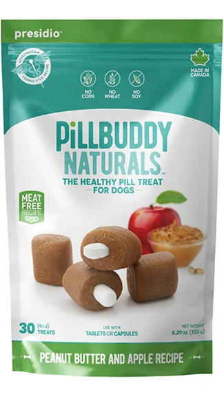 Pill Buddy Naturals Dog Treats: Peanut Butter & Apple