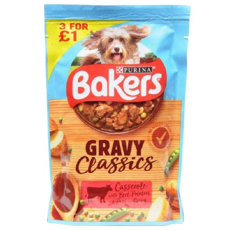 Purina Bakers Gravy Classics Beef Casserole in Gravy 100g