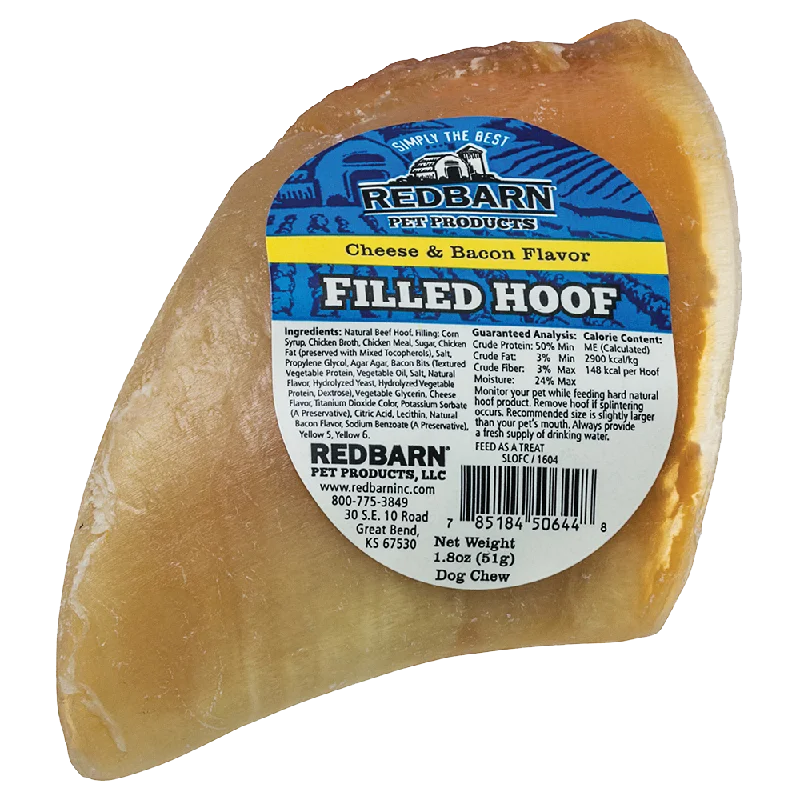 Redbarn Filled Hoof Cheese N’ Bacon Flavor 1.8oz