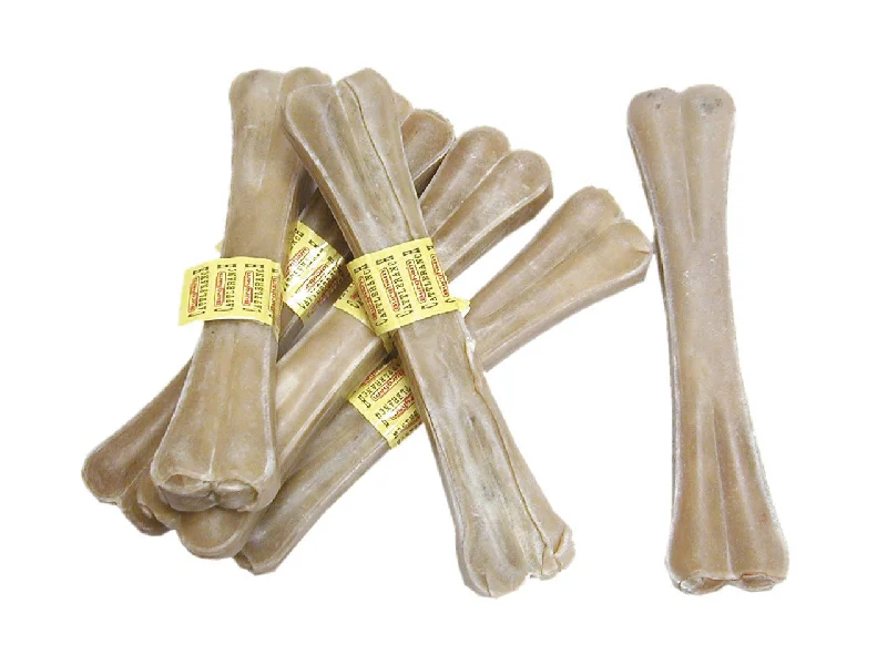 Single Burgham CattleRanch Pressed Rawhide Bone 12 in D-6090