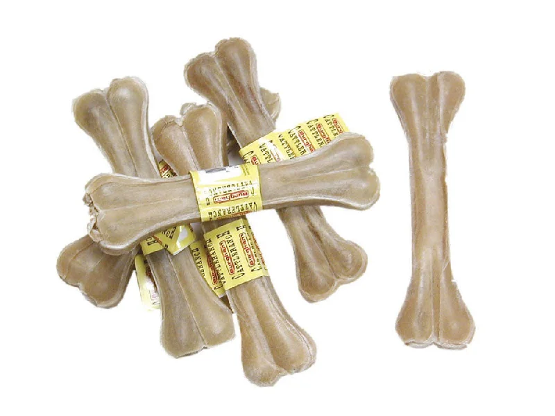 Single Burgham CattleRanch Pressed Rawhide Bone 8.25 in D-6088