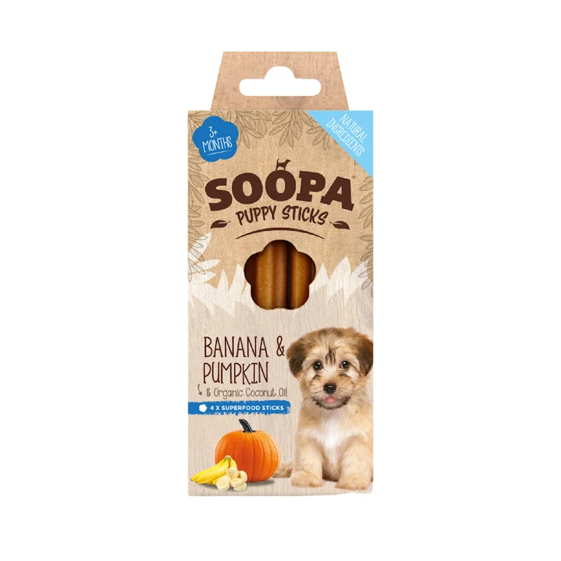 Soopa Banana & Pumpkin Puppy Dental Sticks