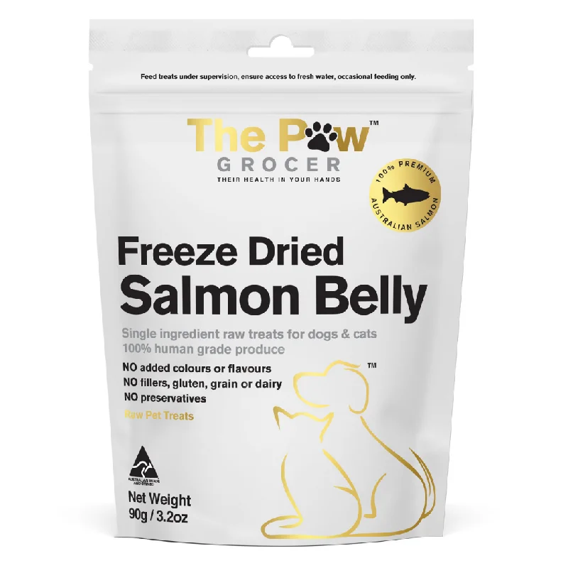 The Paw Grocer Freeze Dried Dog and Cat Treats Salmon Belly 90g