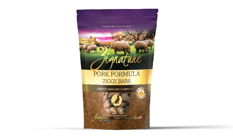 Zignature Ziggy Bars - Pork Formula Dog Treats 340g